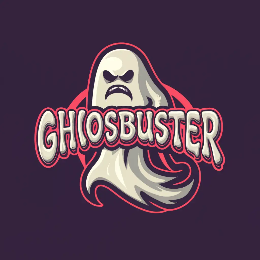 a logo design,with the text "ghosbuster", main symbol:killer,Moderate,clear background