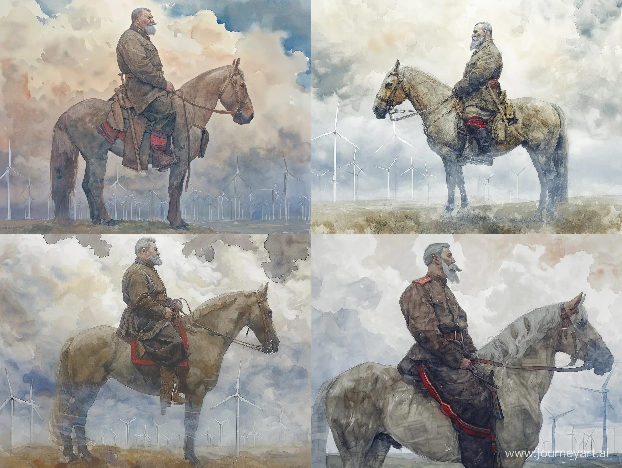 Cossack-Horseman-in-Nicholas-Roerich-Style-Amidst-Wind-Turbines