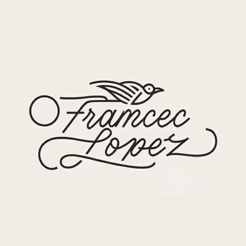 LOGO-Design-For-Francesc-Lopez-Serene-Text-with-Peaceful-Symbol-on-Clear-Background