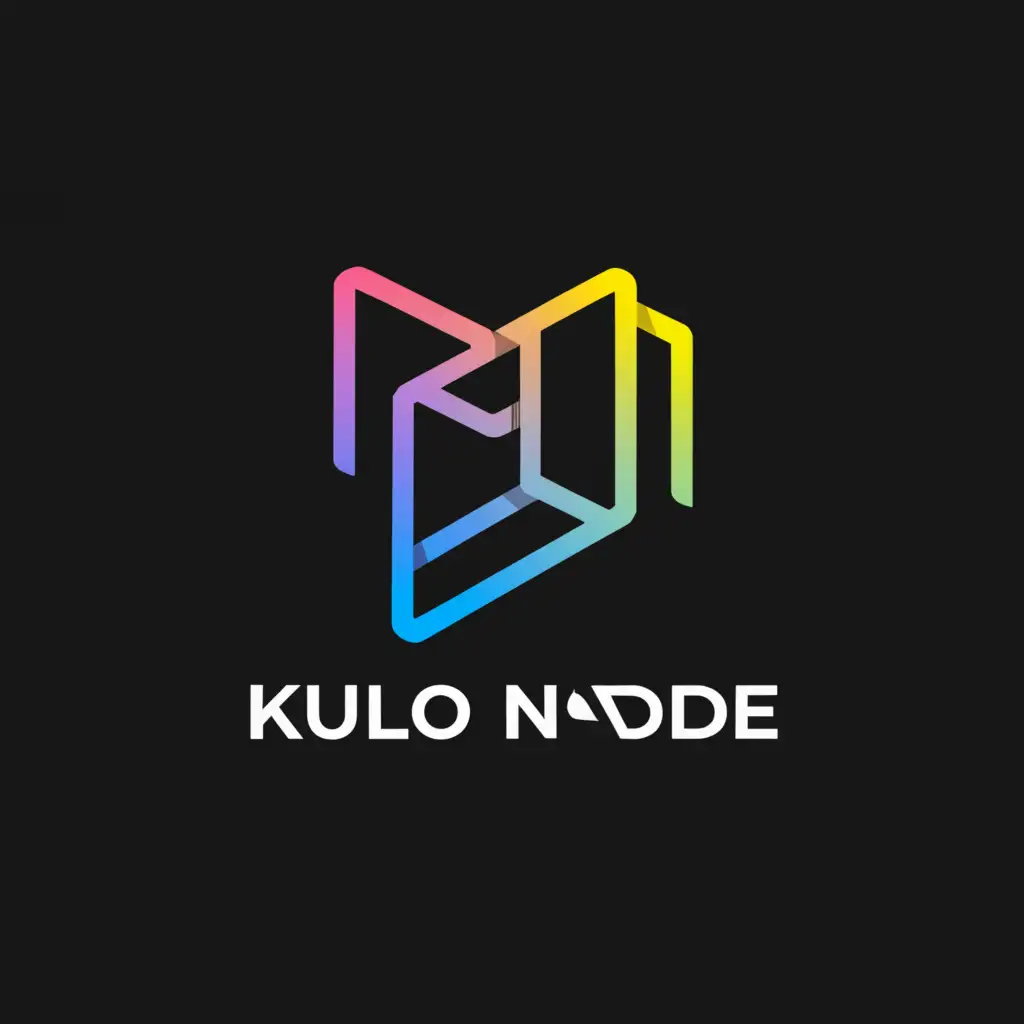 a logo design,with the text "Kulo Node", main symbol:KN,Minimalistic,be used in Technology industry,clear background