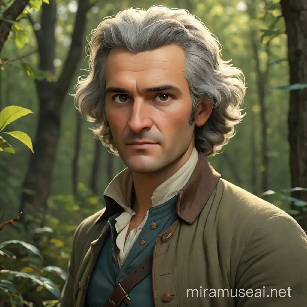 JeanJacques Rousseau Realism Style 3D Animation