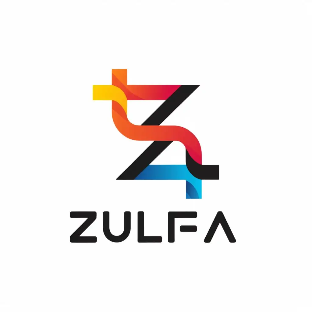 a logo design,with the text 'Zulfa', main symbol:code,Moderate, be used in Technology industry, clear background