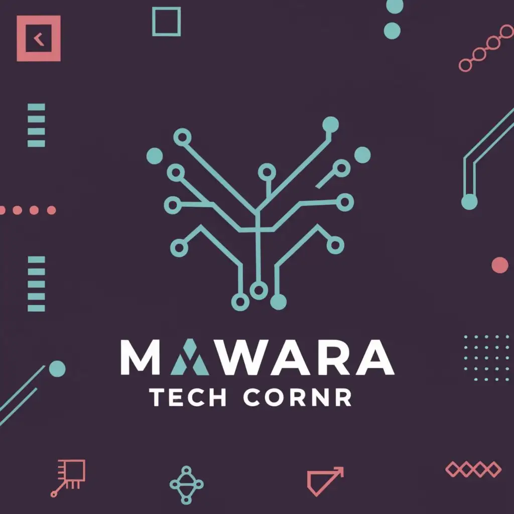 a logo design,with the text "Mawara_Tech_Corner", main symbol:technology,Moderate,clear background