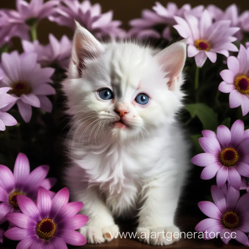 Adorable-Jesus-Kitten-Surrounded-by-Love-and-Flowers