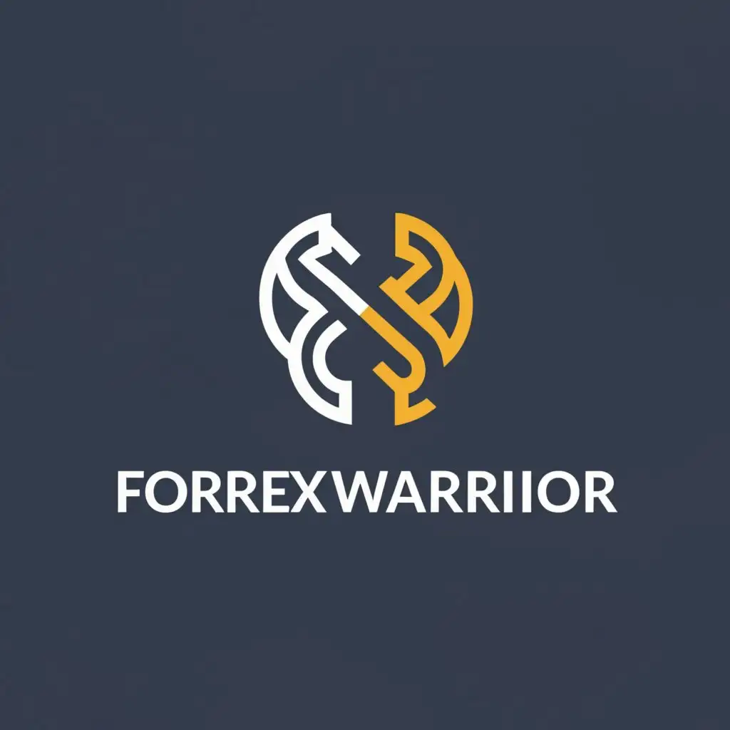 a logo design,with the text "Forex warrior", main symbol:Forex share market,Minimalistic,be used in Finance industry,clear background