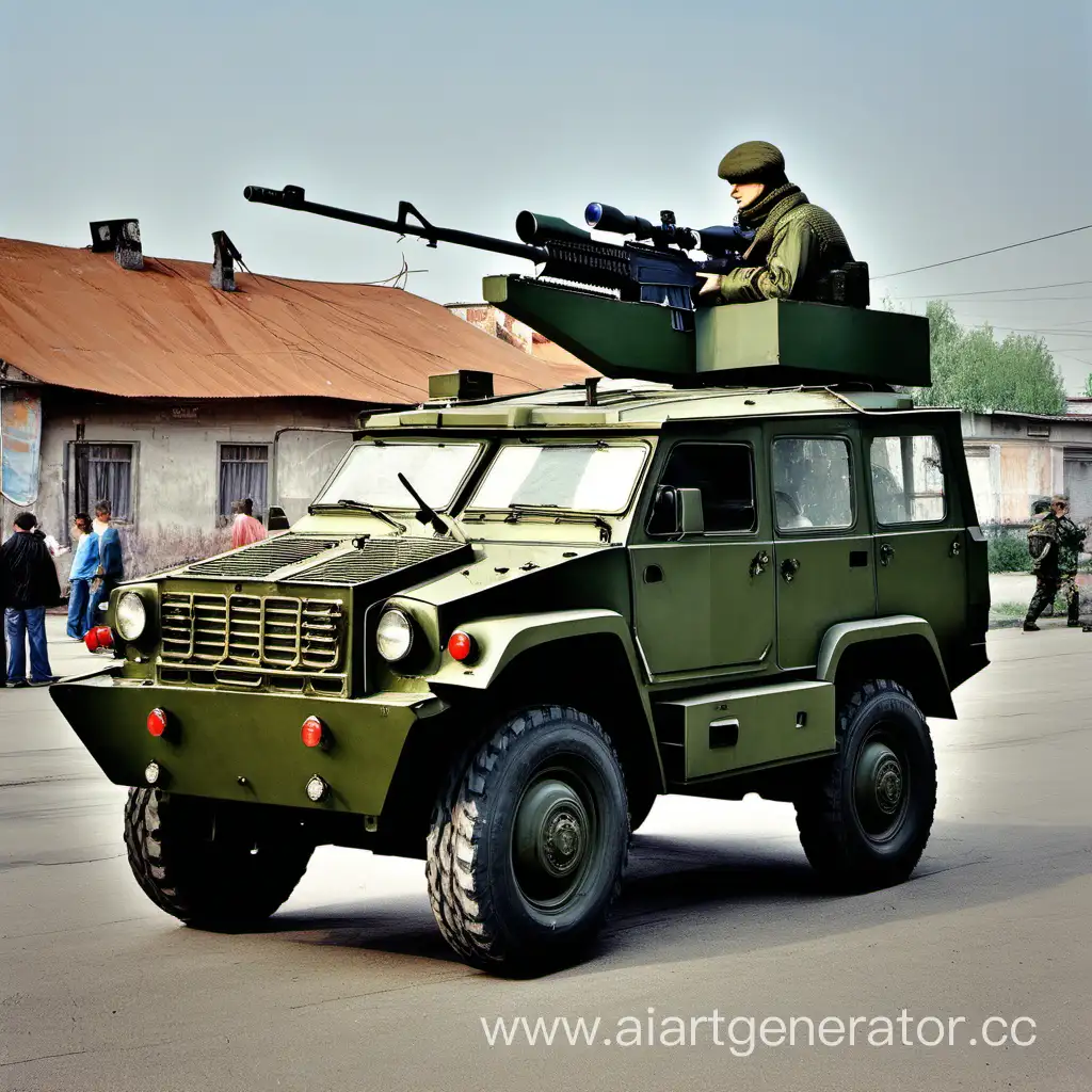 Luaz969-Military-Vehicle-with-Mounted-Machine-Gun