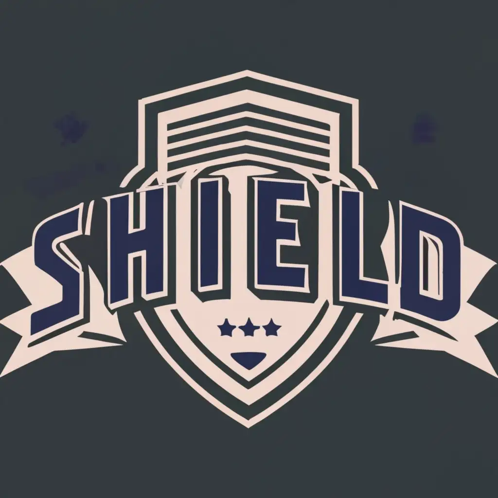 logo, Shield, with the text "Shield", typography