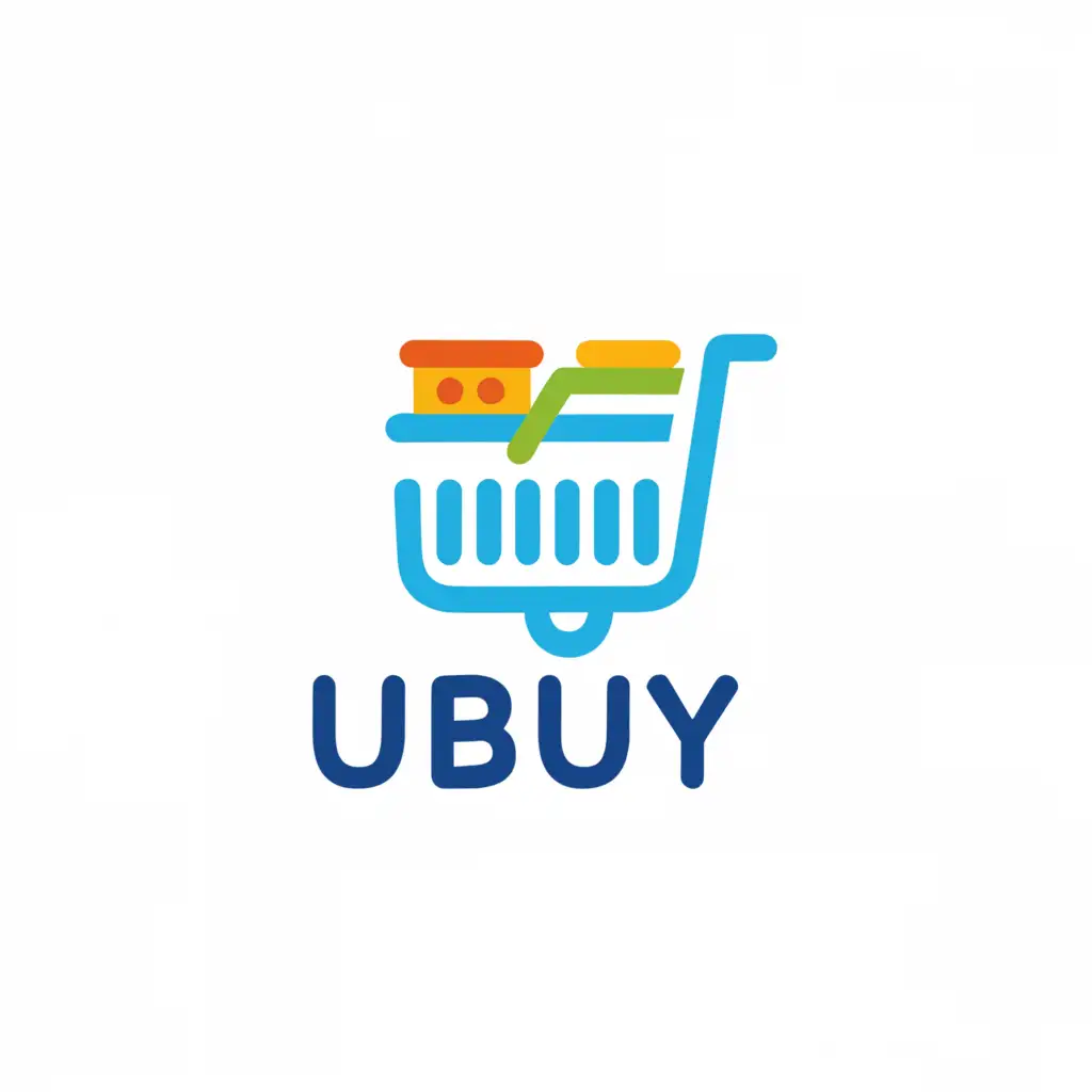 a logo design,with the text "Ubuy", main symbol:supermarket,Moderate,be used in Retail industry,clear background