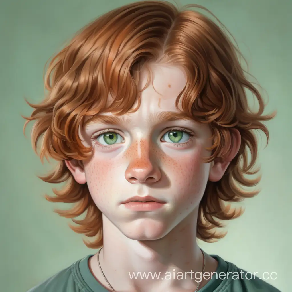 Adolescent-with-Russet-Hair-and-Green-Eyes-Unique-Features-Revealed