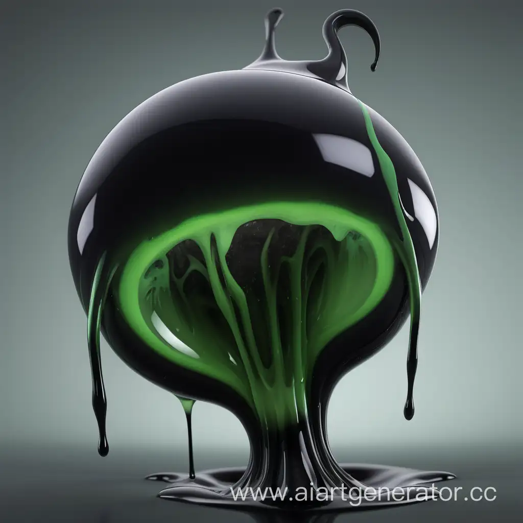 сущность состоящая из чёрной и зелёной жидкости похоже на паразита 