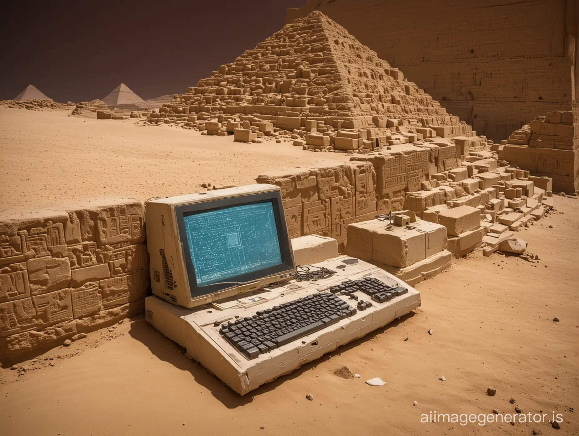 Ancient Computer Found Inside Egyptian Pyramid | AI Image Generator