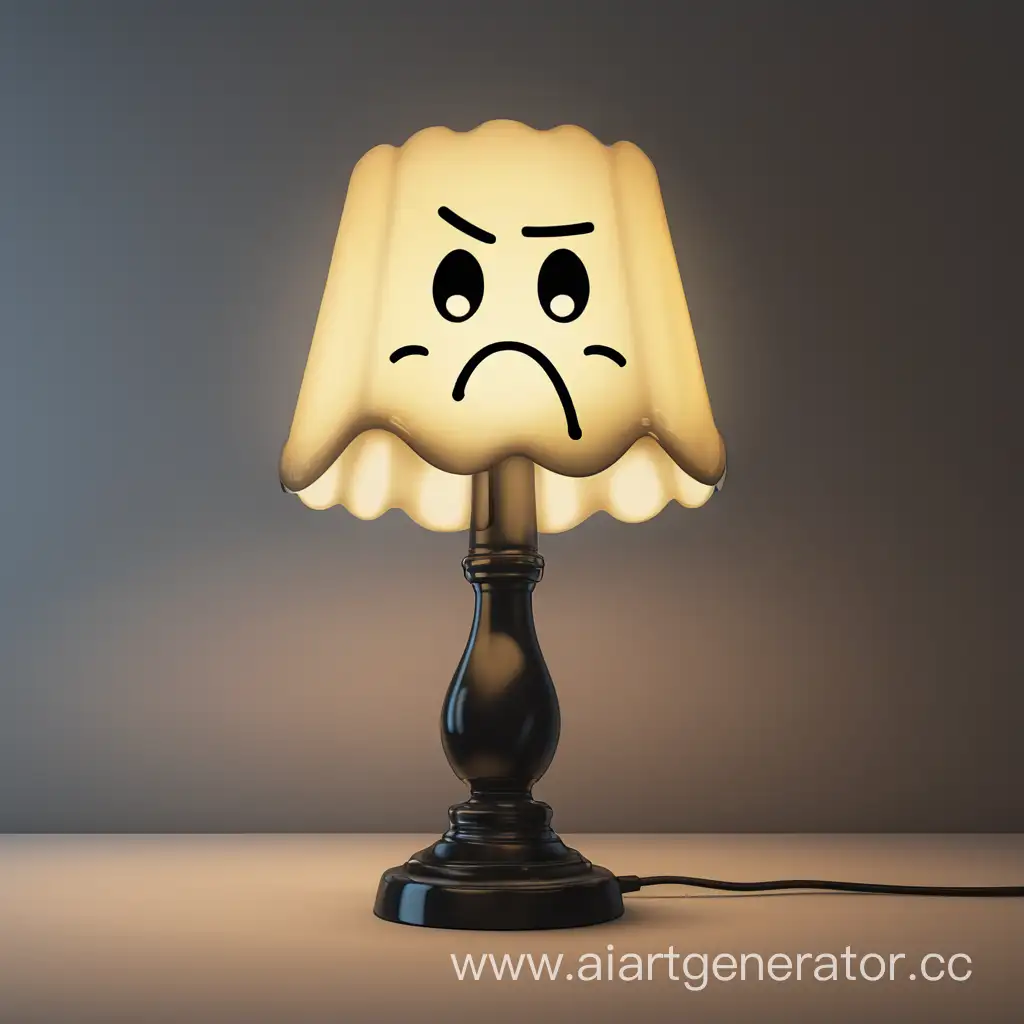 грустная лампа