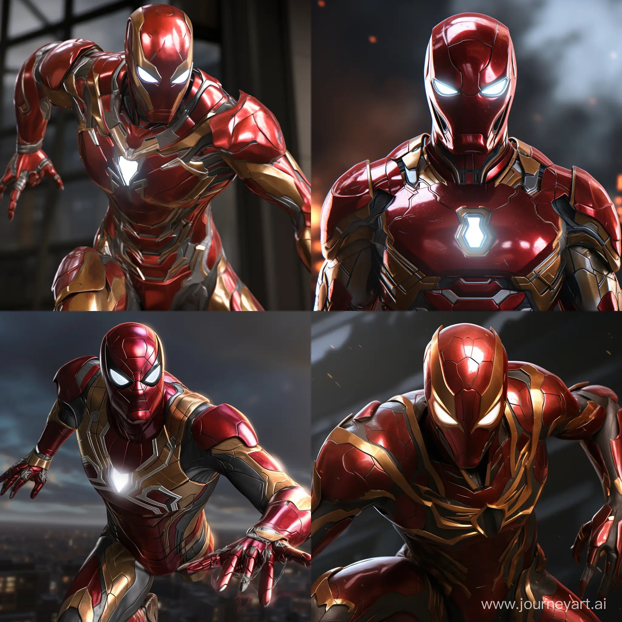 SpiderMan-Redesigned-with-Iron-Man-Flair-in-Stunning-HD
