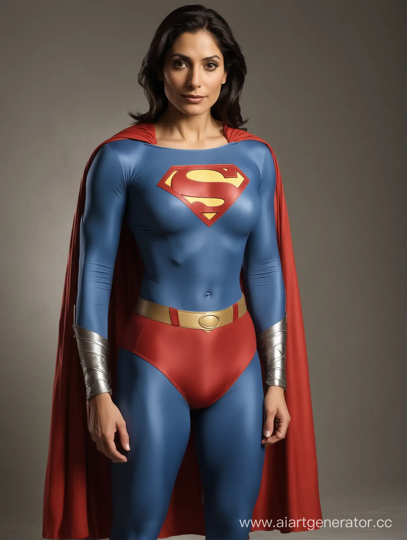 Middle-Eastern-Woman-Posed-as-Superman-with-Classic-Christopher-Reeve-Costume