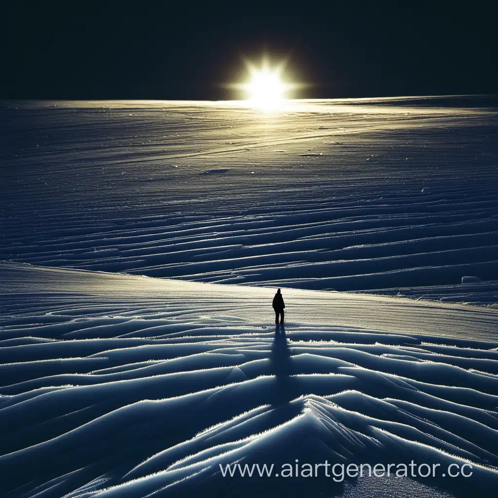 Silhouetted-Figures-on-Icy-Terrain-under-the-Night-Sun
