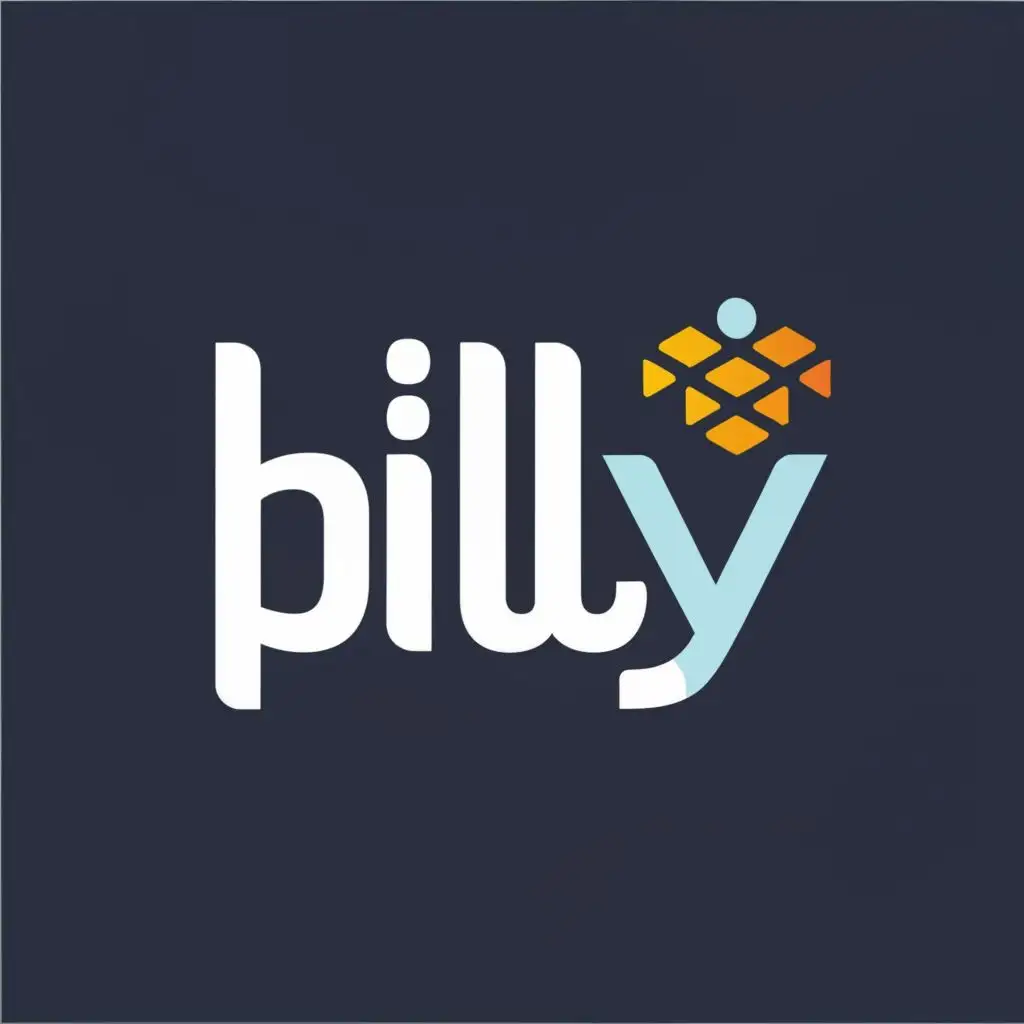 logo, Bill.Y, with the text "Bill.Y", typography, be used in Internet industry