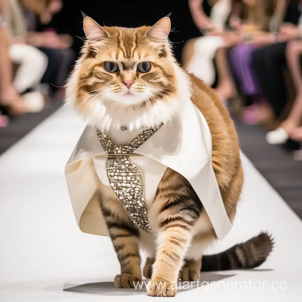 Elegant-Cat-Strutting-the-Runway-in-Couture-Fashion-Show