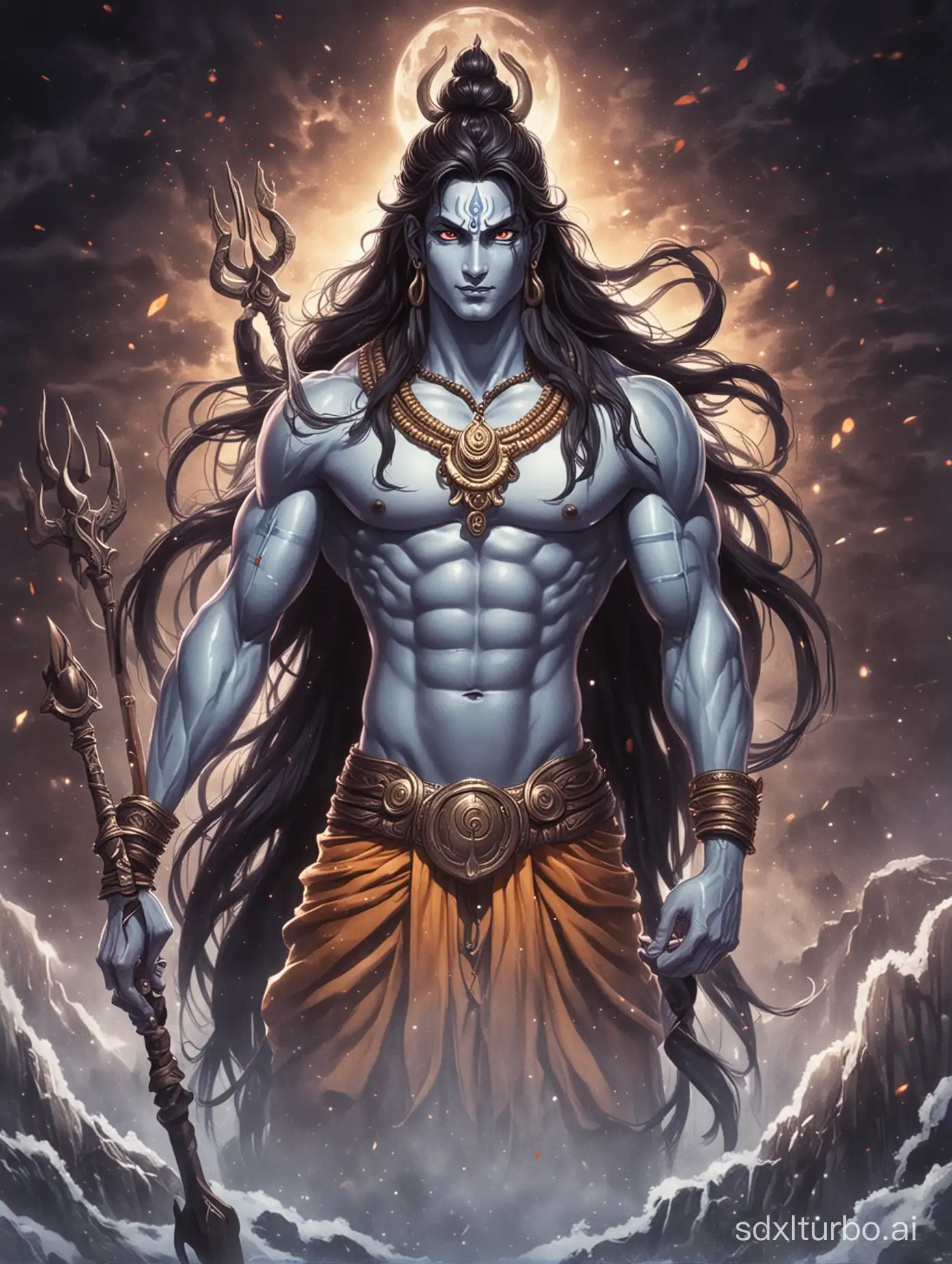 Majestic-Lord-Shiva-in-Anime-Style-Revered-Hindu-Deity-with-Divine-Aura