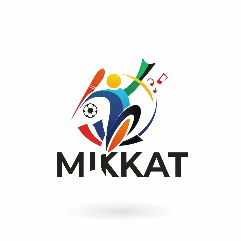 a logo design,with the text "MIKAT", main symbol:Sports, arts,Moderate,be used in Sports Fitness industry,clear background