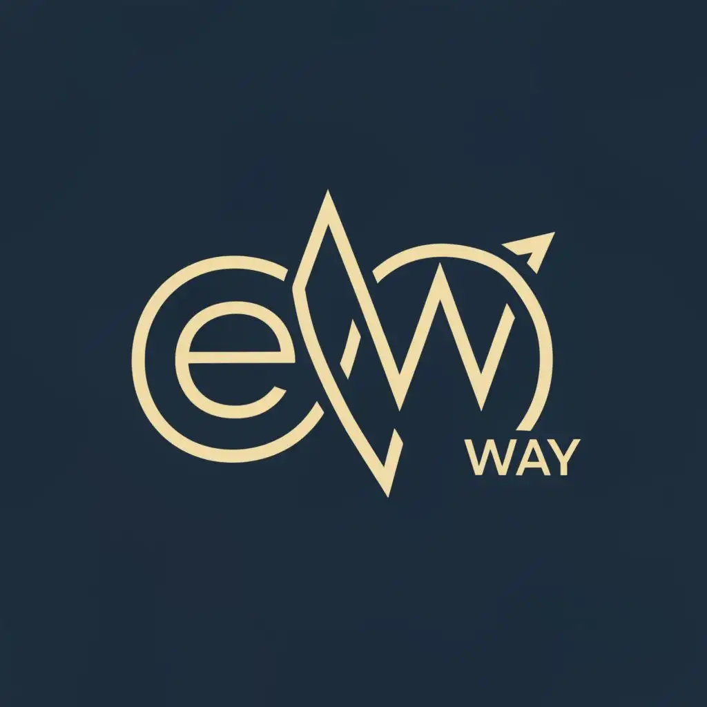 logo, EW, with the text "EVERESTWAY", typography, be used in Finance industry
