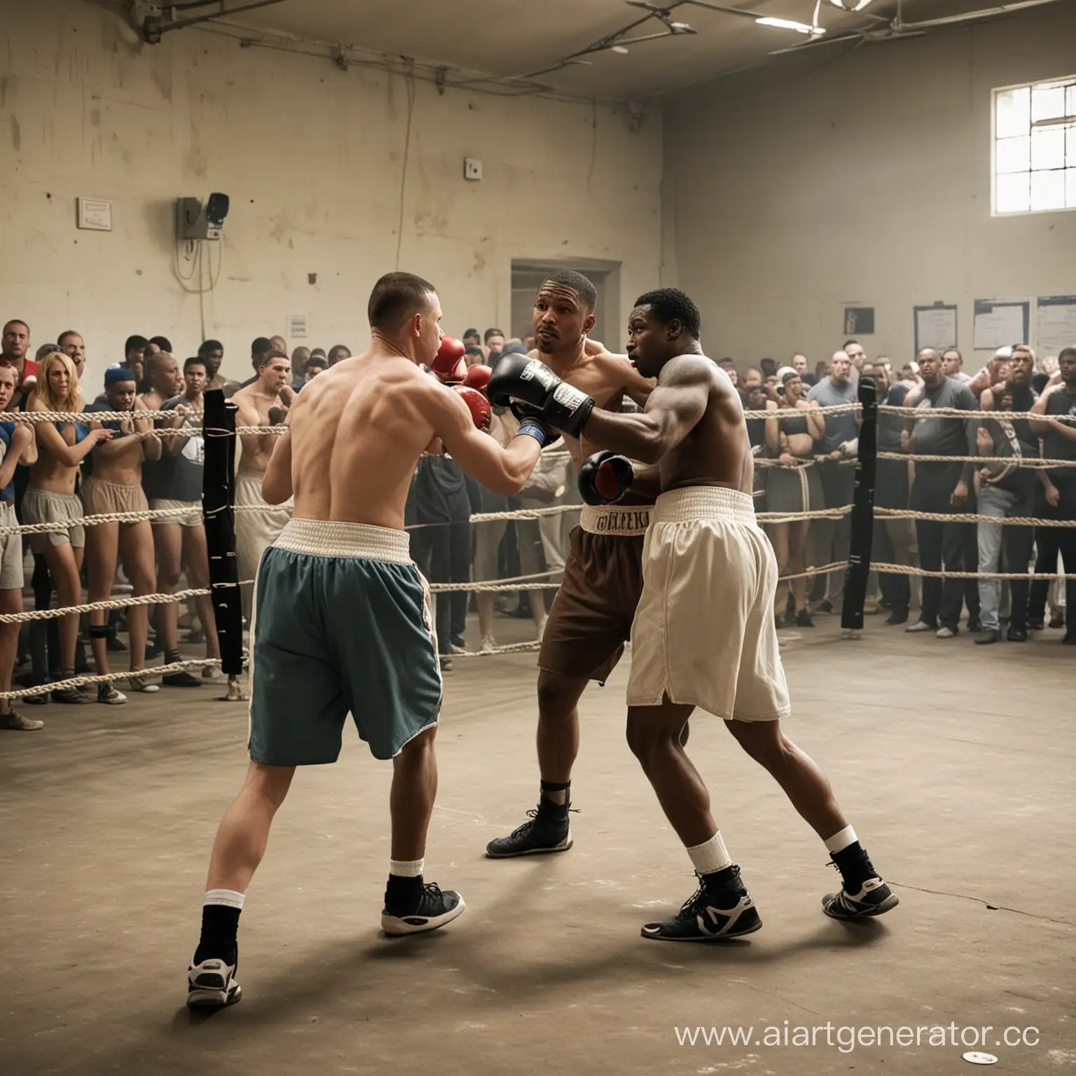 Inmates-Engaging-in-Intense-Boxing-Match