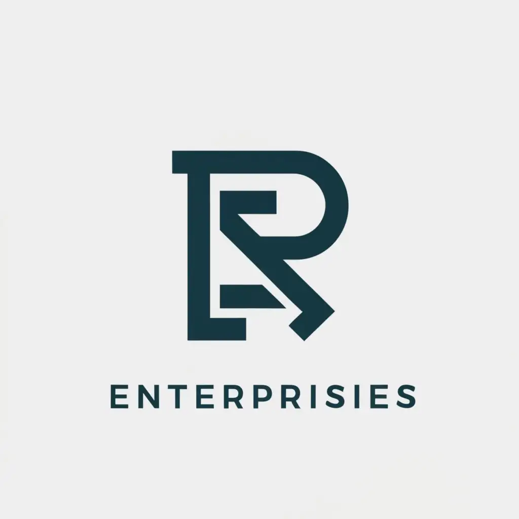 a logo design,with the text "R.P Enterprises", main symbol:R.P,Moderate,be used in Technology industry,clear background