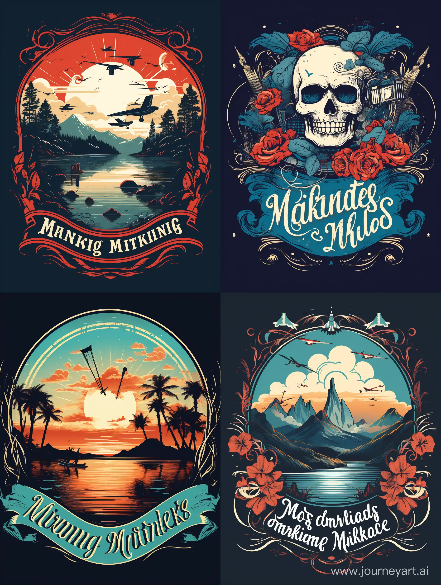Travel t shirt vector design, text ''Making Memories''