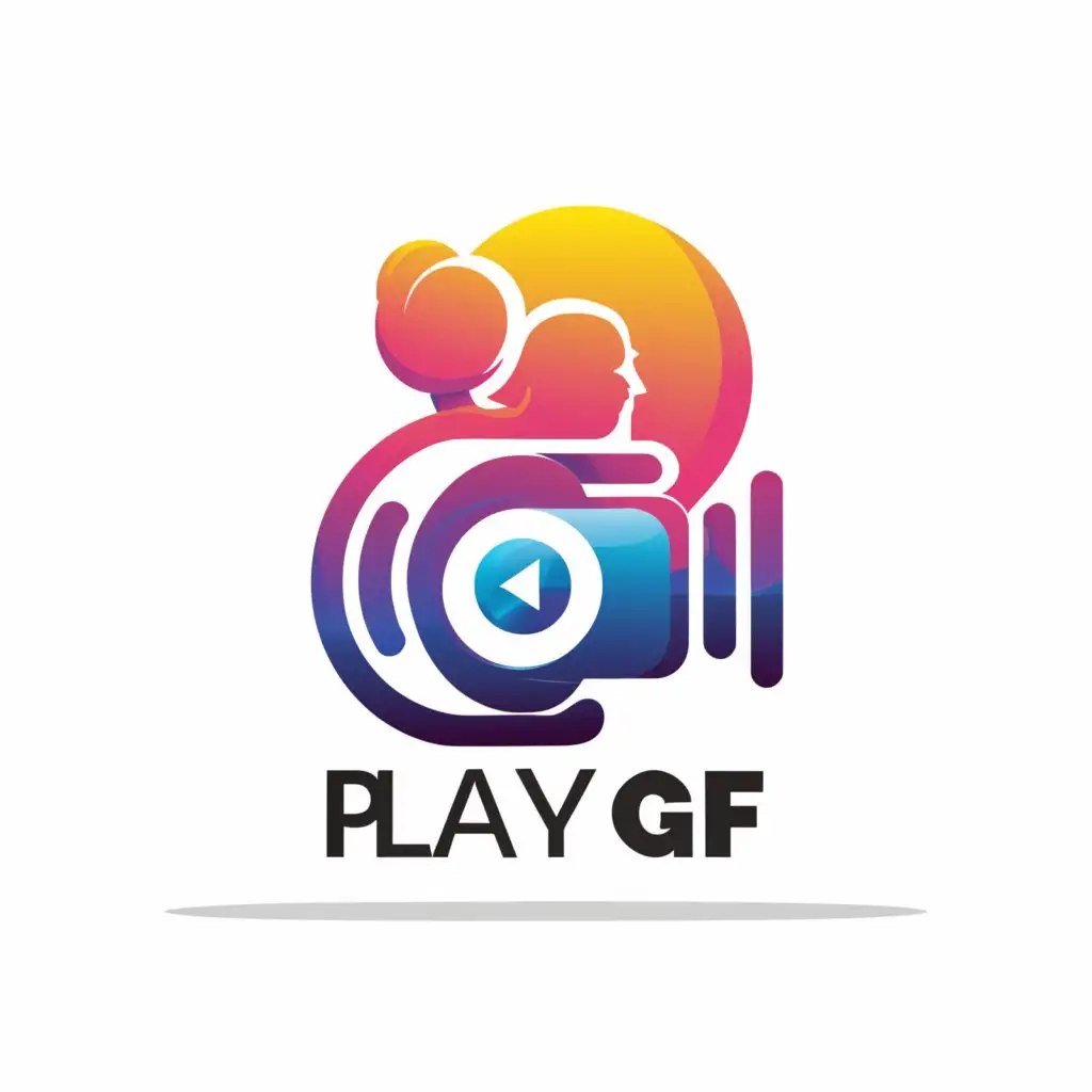 LOGO-Design-For-PlayGF-Modern-Cam-Girl-Theme-with-Clear-Background