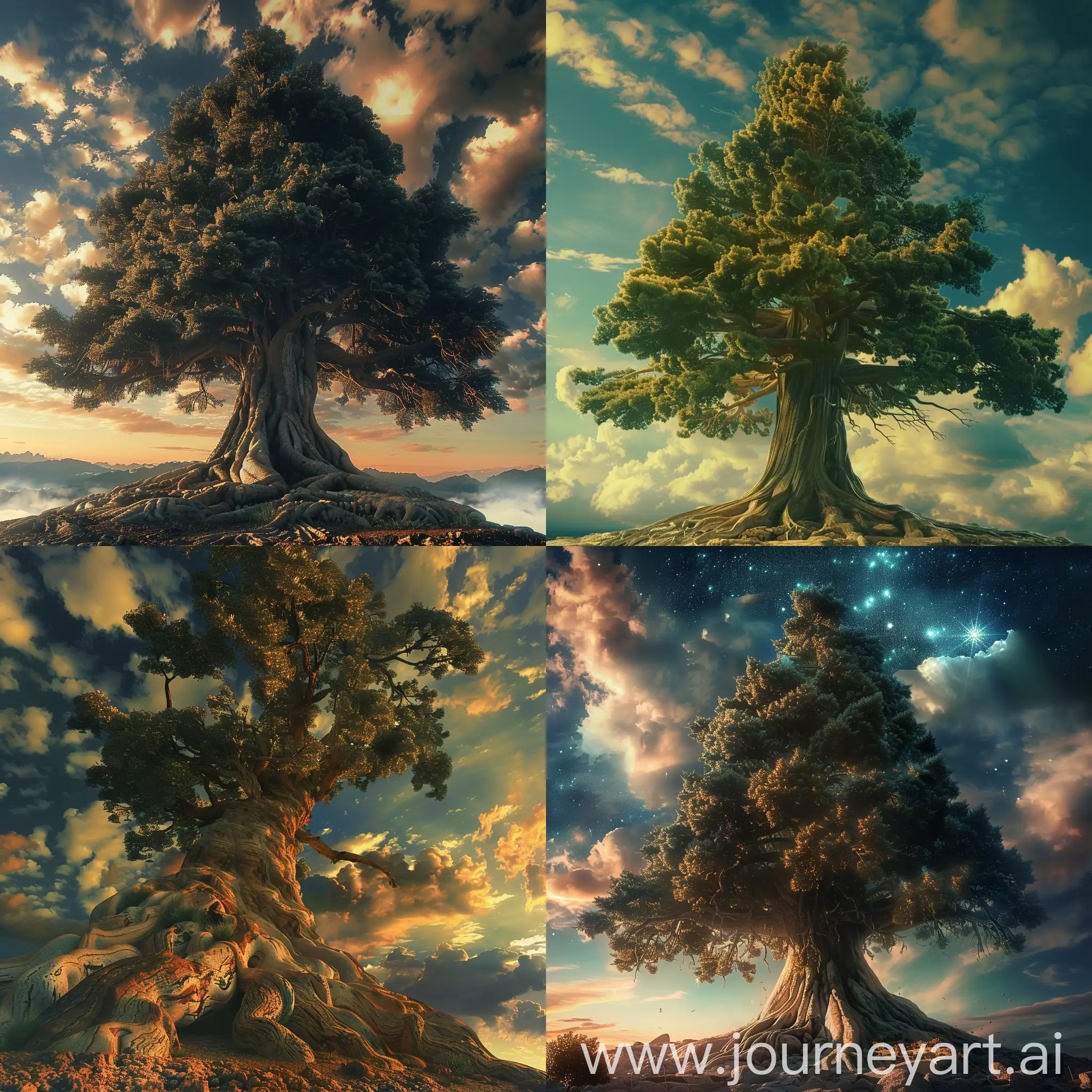Enigmatic-Giant-Cedar-Tree-Reaching-the-Infinite-Sky