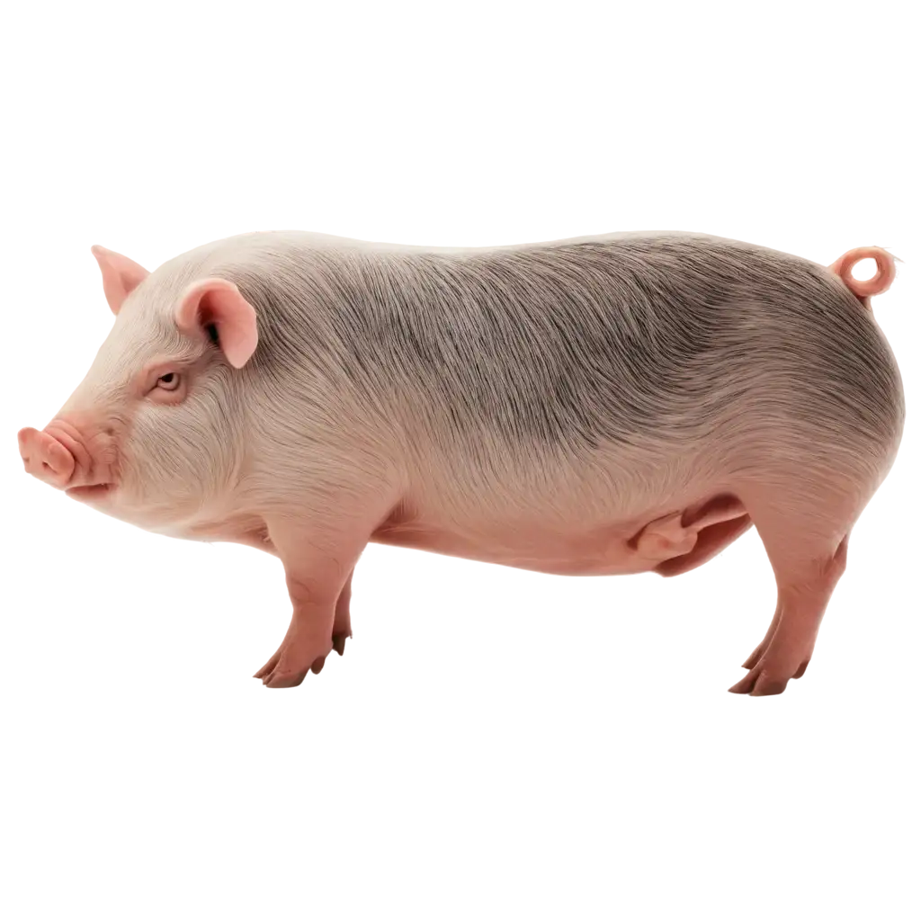Exquisite-Landrace-Pig-PNG-Image-Enhance-Your-Design-Projects-with-HighQuality-Graphics