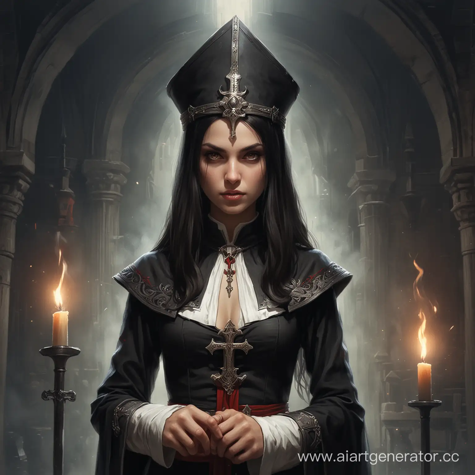 Mysterious-Inquisition-Girl-in-Dark-Gothic-Setting