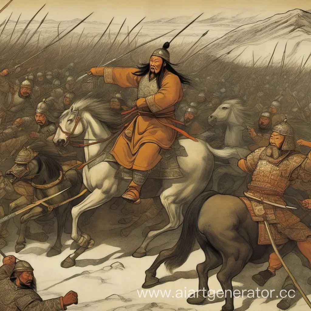 Genghis-Khan-Conquers-Otyrar-Historical-Siege-AI-Art