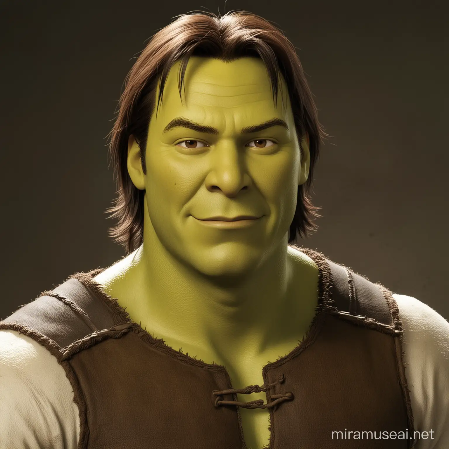 Keanu Reeves Portraying Shrek in a Cinematic Twist