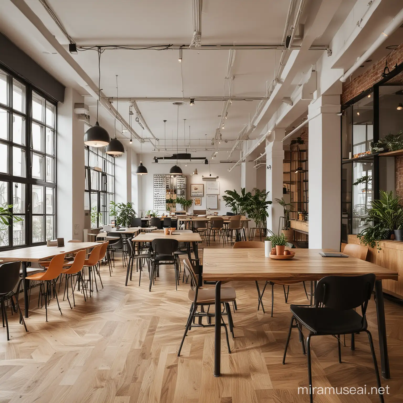 Modern Professional Coworking Space with Stylish Interior Design