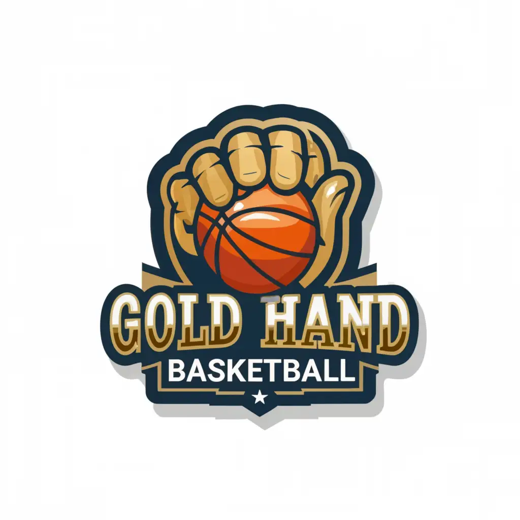 LOGO-Design-for-Gold-Hand-Basketball-Elegant-Gold-Hand-Grasping-a-Basketball-on-a-Clear-Background