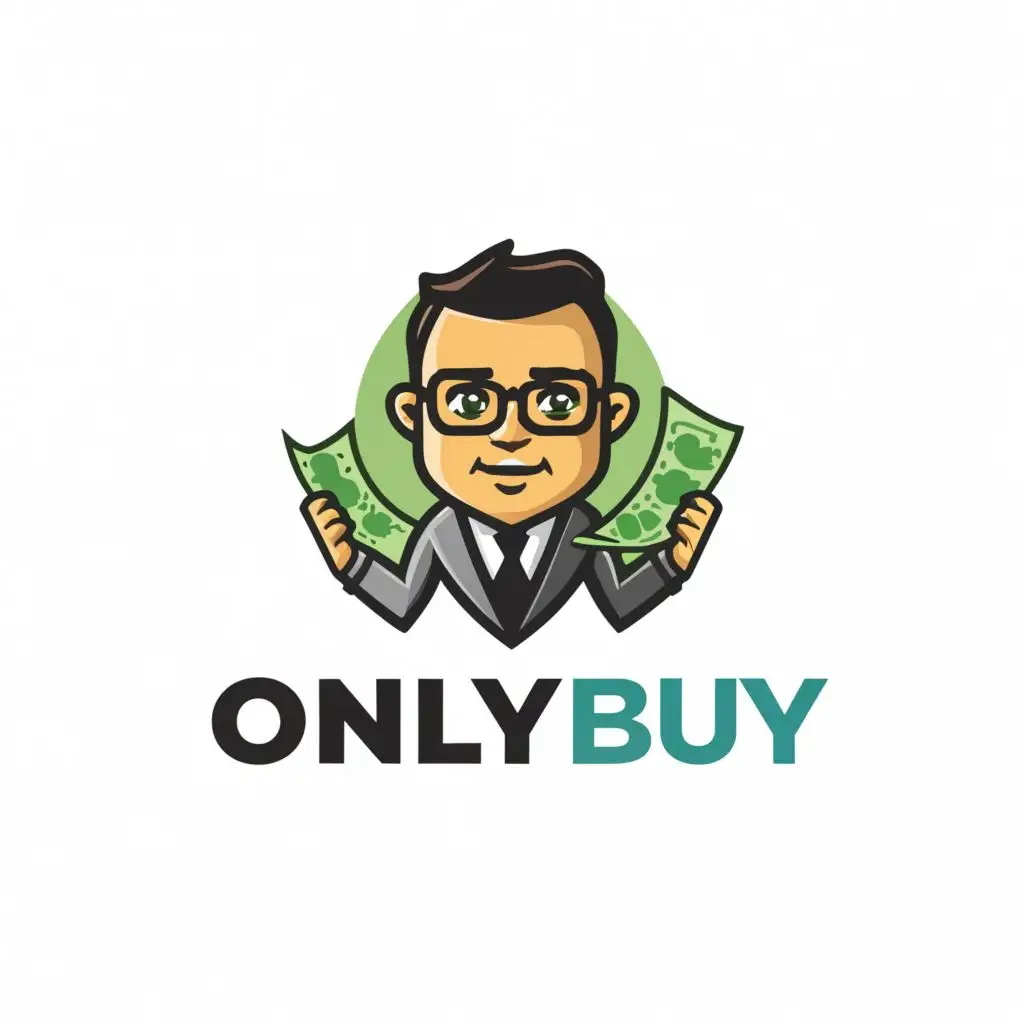 a logo design,with the text "ONLYBUY", main symbol:stonks meme,complex,clear background