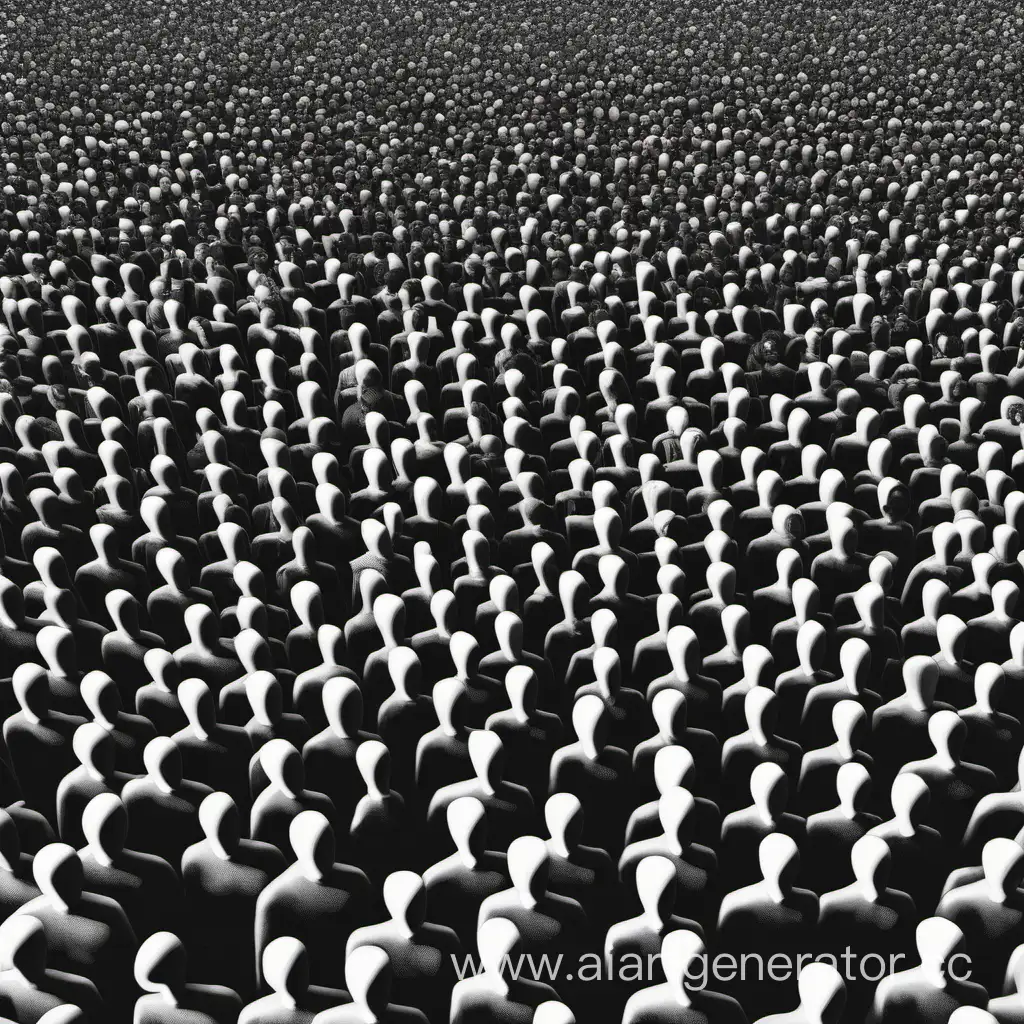 Vibrant-Individual-Standing-Out-in-Monochrome-Crowd