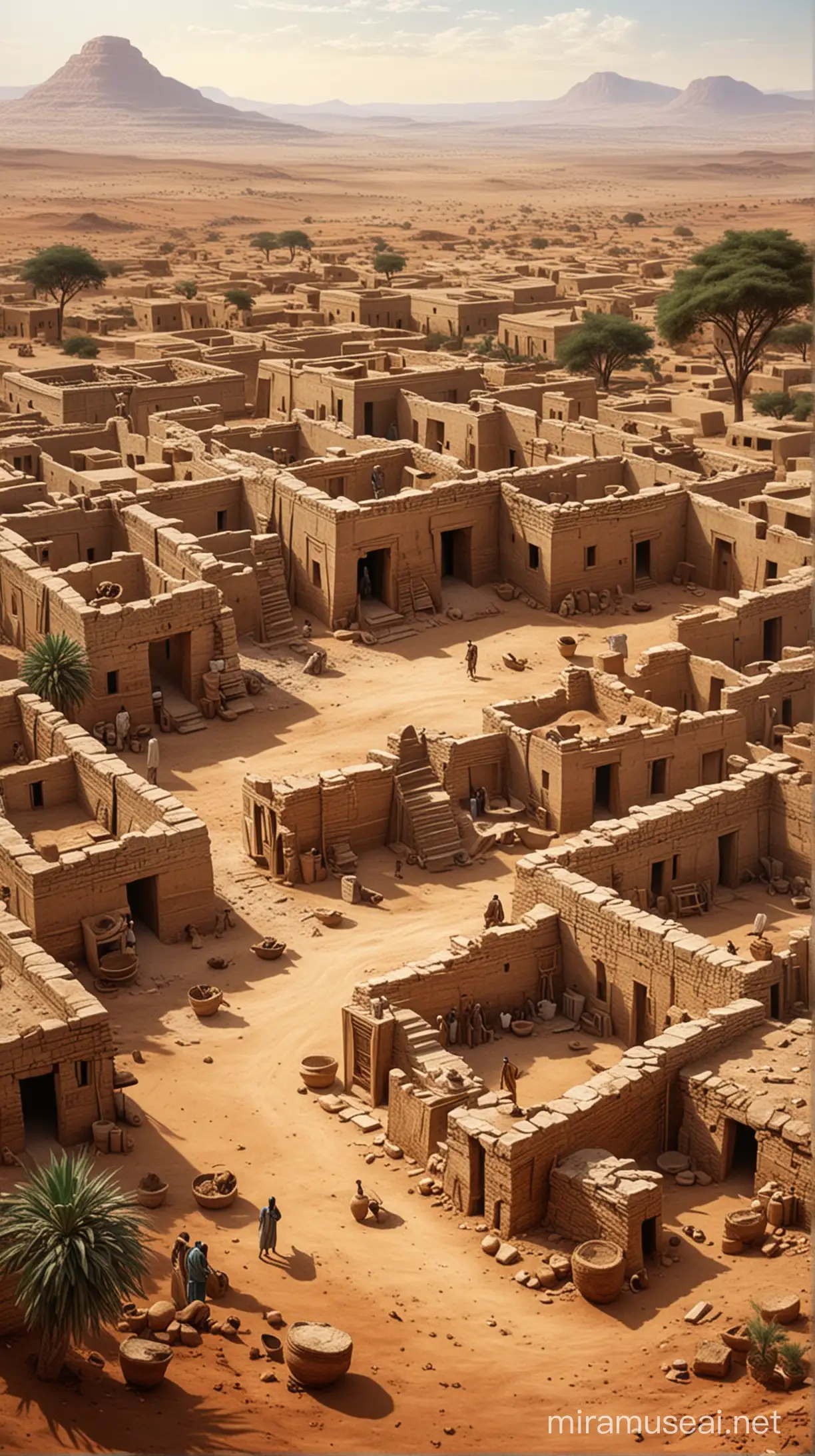 Grace yard  in ancient Africa 