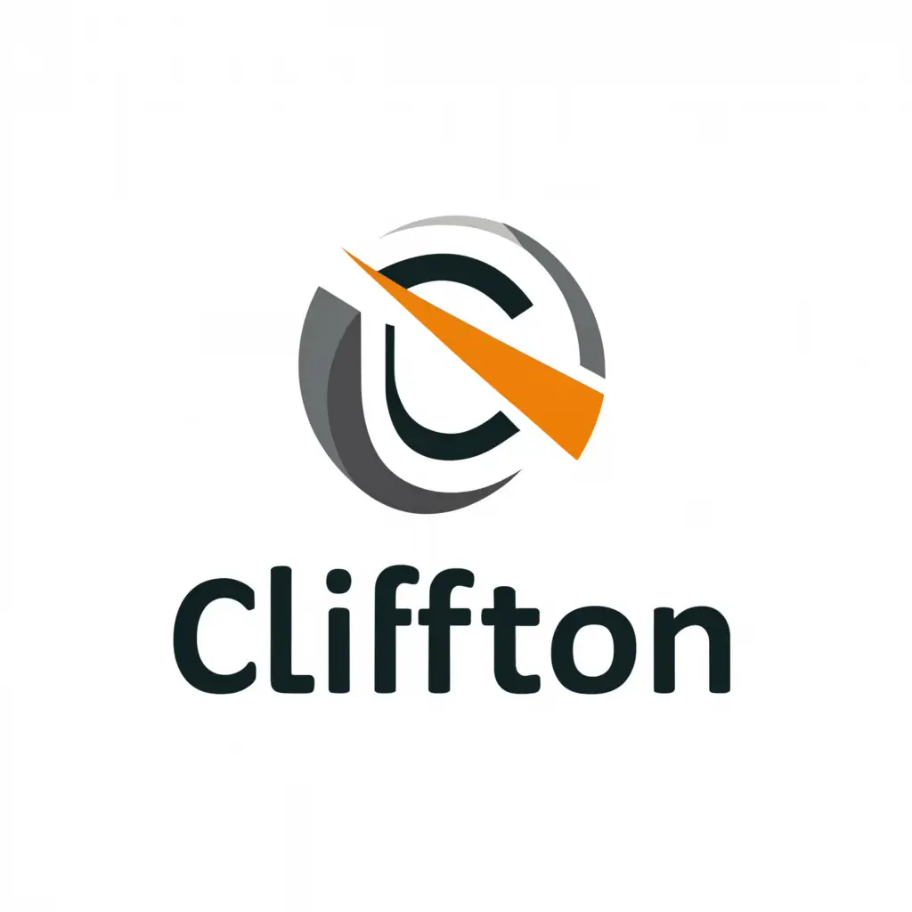 a logo design,with the text "cliffton", main symbol:c with cut top and bottom,Moderate,be used in Technology industry,clear background