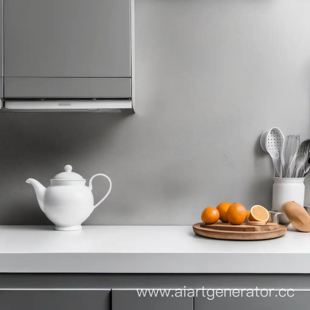 CloseUp-of-White-Table-in-Gray-Kitchen