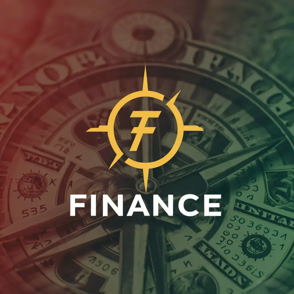 a logo design,with the text "finance", main symbol:Money compas with  ₽ in center,Moderate,be used in Finance industry,clear background