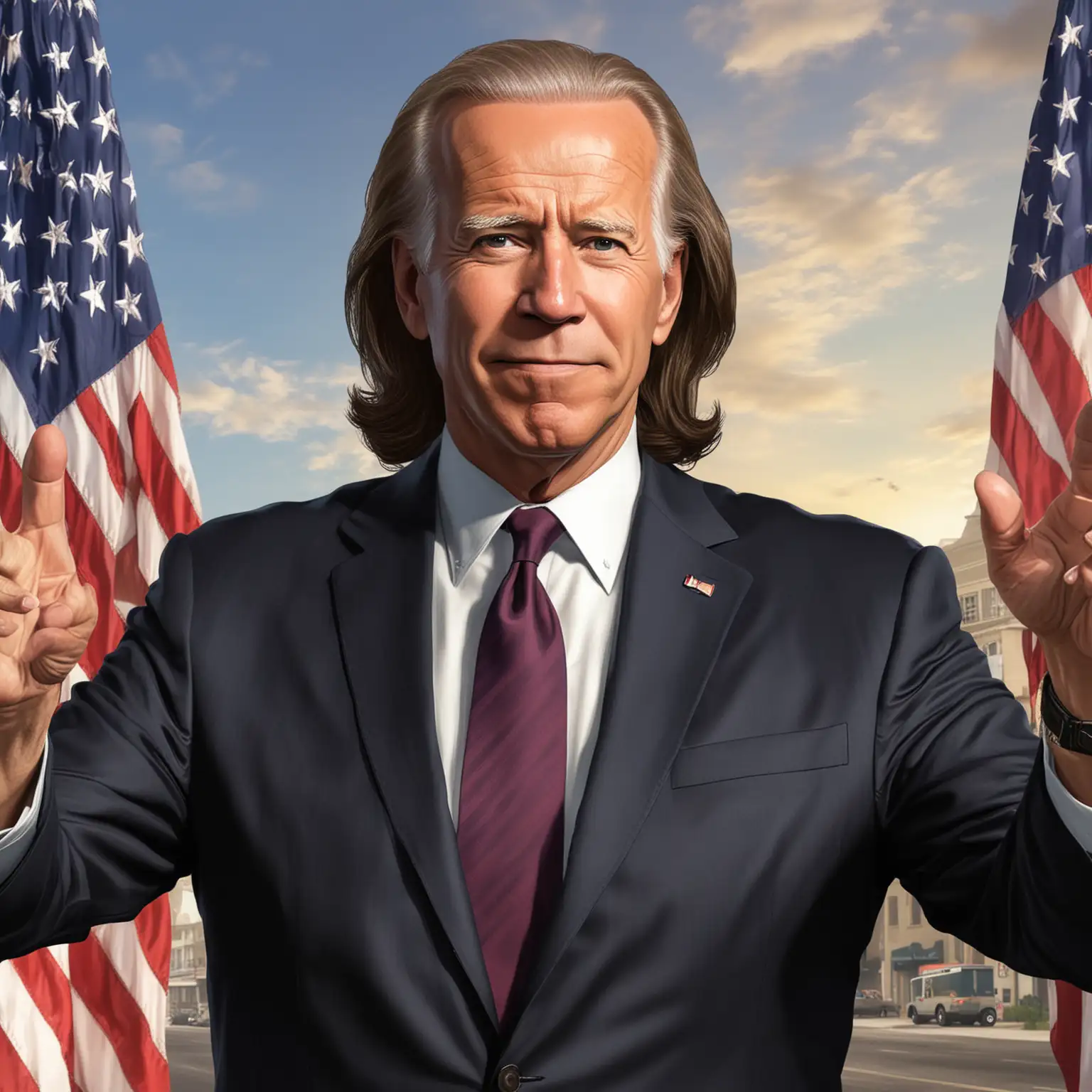 Presidential Gaming Adventure with Joe Biden and Kamala Harris in Grand Theft Auto