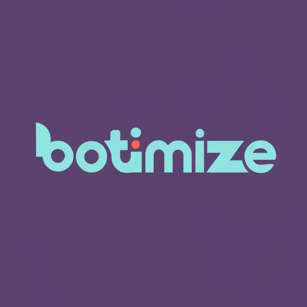logo, chatbot , with the text "Botimize", typography, be used in Events industry