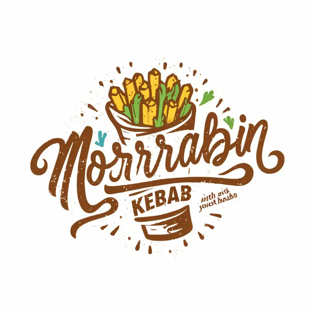 LOGO-Design-for-Morrabbin-Kebab-Deliciously-Crispy-Fries-and-Mouthwatering-Wraps