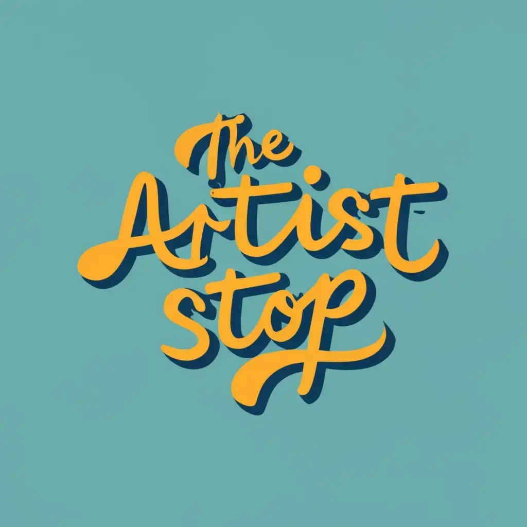 logo, This is a text based logo, with the text "The Artist Stop", typography, be used in Retail industry -