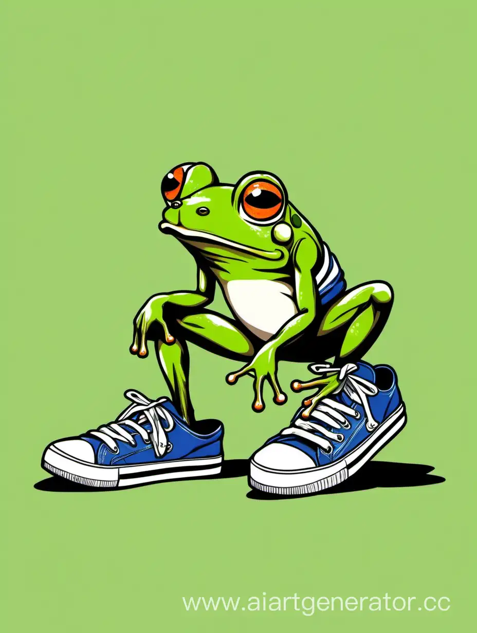 Adorable-Frog-Wearing-Stylish-Sneakers
