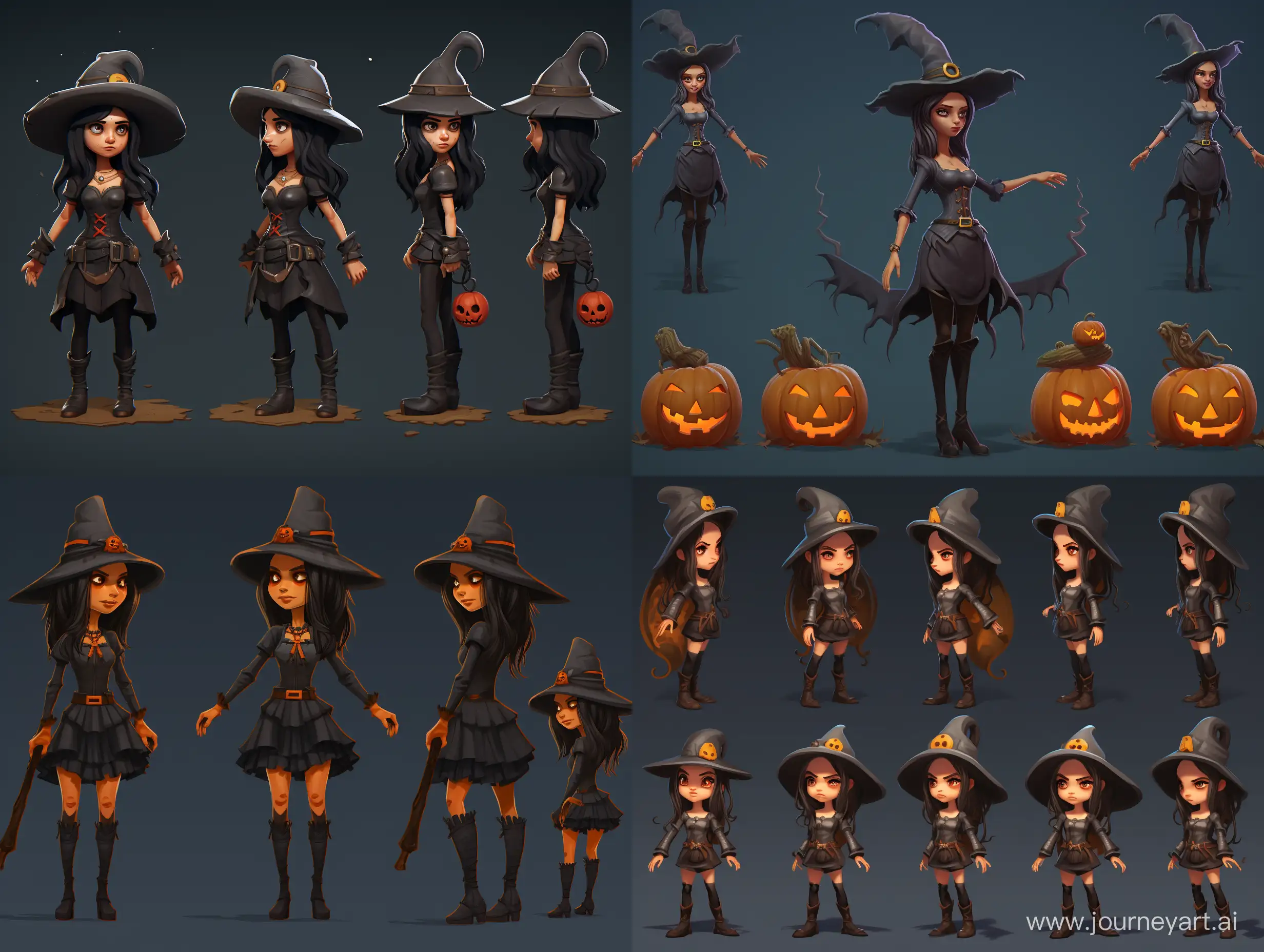 Enchanting-Witch-Poses-for-Game-in-43-Aspect-Ratio