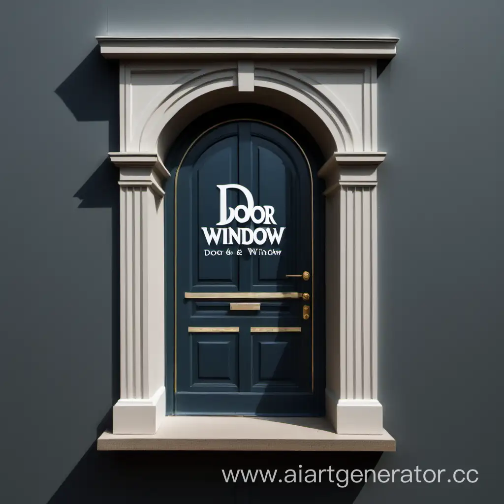 Logo door and window

