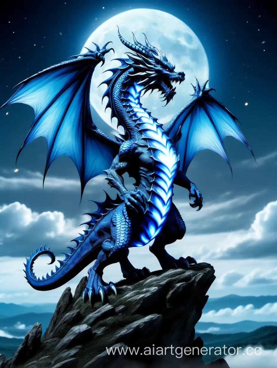Majestic-Blue-Dragon-Roaring-Under-the-Moonlight