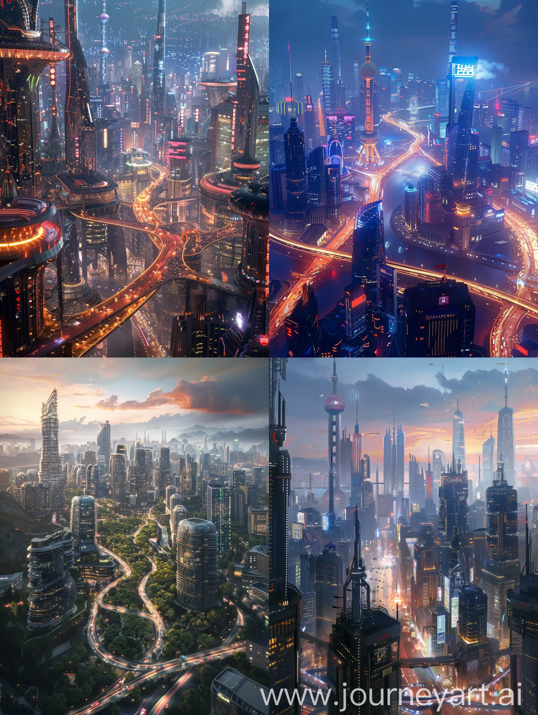 future life, city look,  china, brighter

